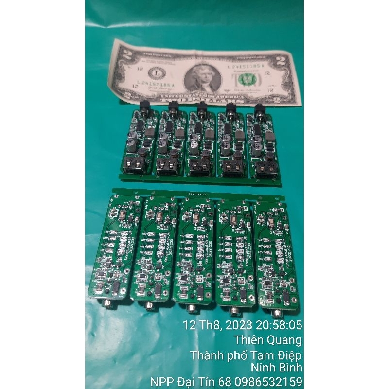 Mạch Pin quạt áo điều hòa 12V