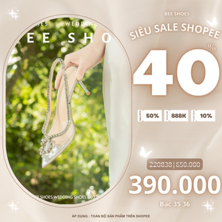 Beeshoes - giày cao gót nữ mũi nhọn - giày cao gót nữ gót nhọn cao 7 phân sẵn màu bạc 220838