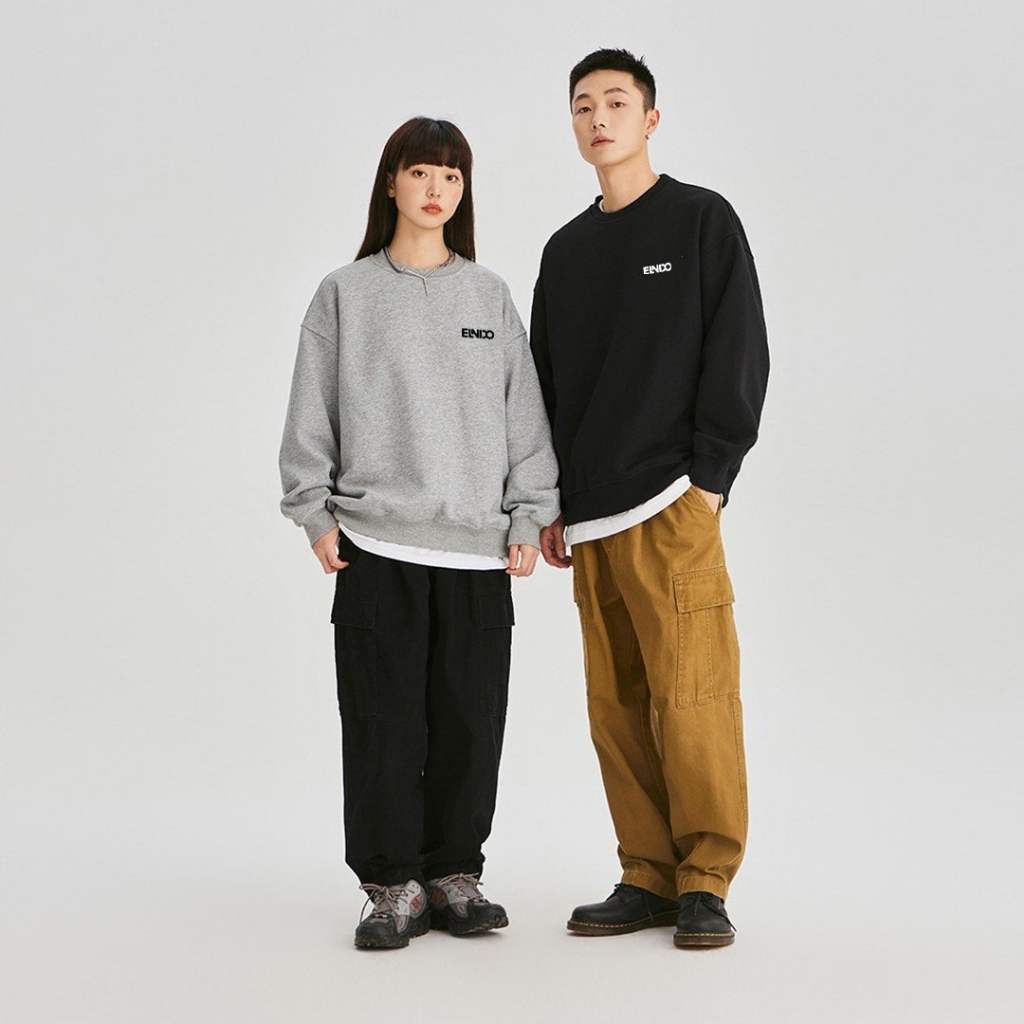 Áo Sweater Premium Nam Nữ Form Rộng Chất Nỉ Unisex Thời Trang Trẻ Trung ELNIDO