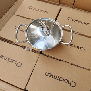 Nồi Chockmen inox 304 bếp từ nhỏ mini 3 đáy 13cm hàng xuất Âu