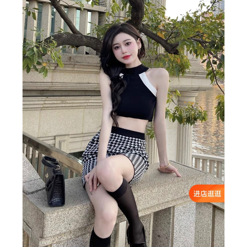 Áo Yếm phối màu - Áo cổ yếm nữ đẹp | BigBuy360 - bigbuy360.vn