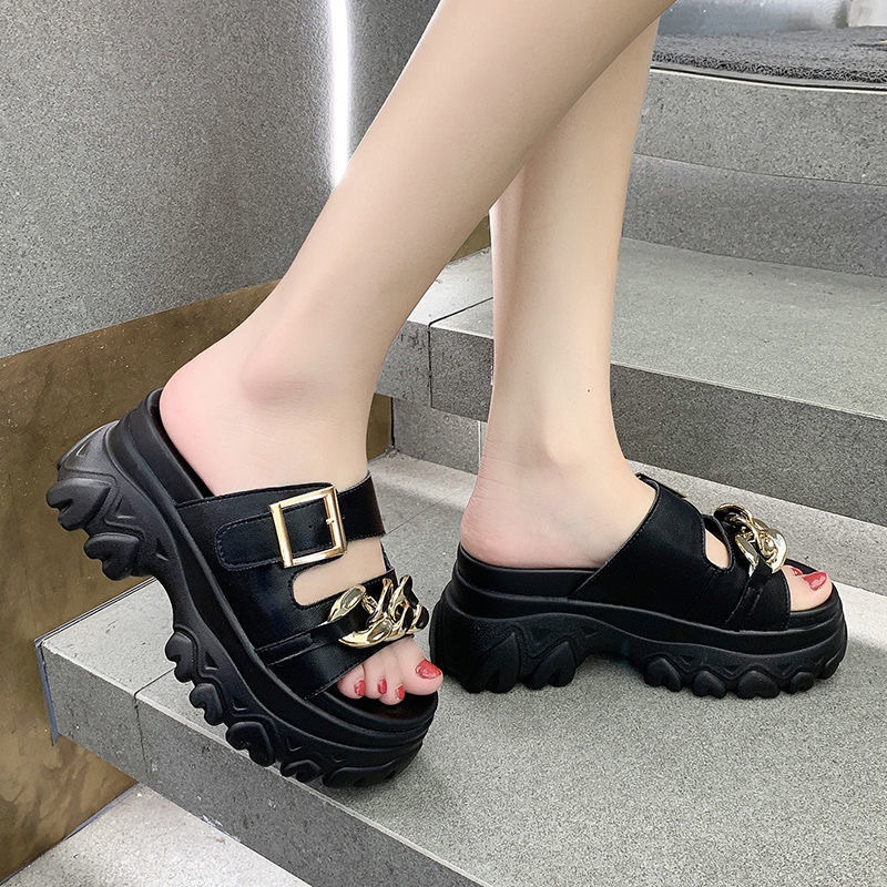 Dép bánh mì 2quai dây xích