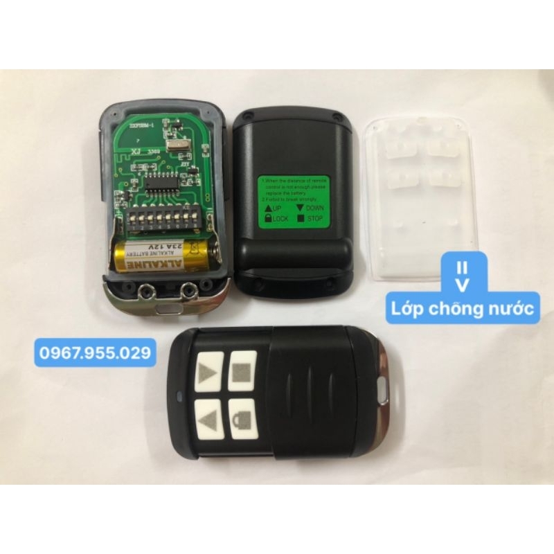 Điều Khiển Cửa Cuốn Mã Gạt Chống Nước Tần Số 433 Mhz