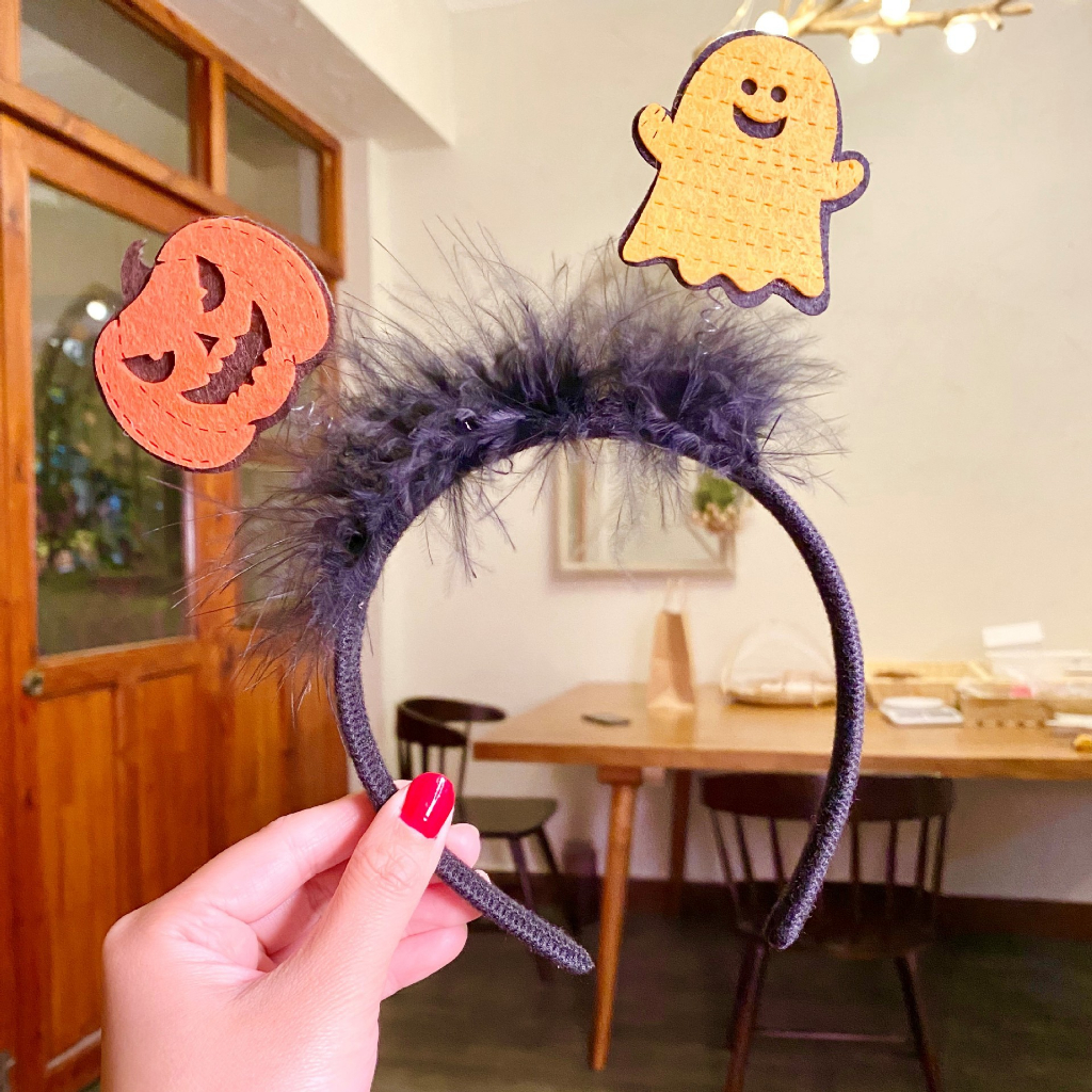 Bờm halloween băng đô bí ngô lễ hội hóa trang