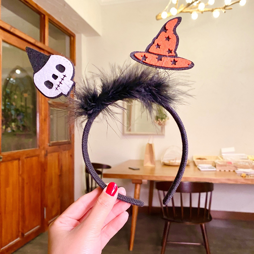 Bờm halloween băng đô bí ngô lễ hội hóa trang