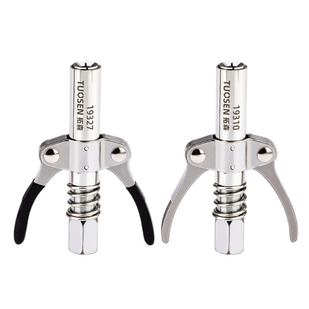 Đầu bơm mỡ bò 2 cánh 6 chấu Tuosen, đảm bảo không phòi mỡ ở đầu bơm chắc chắn dễ thao tác