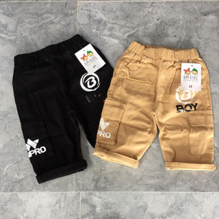 Quần kaki ngố lửng cho bé trai 15-25kg