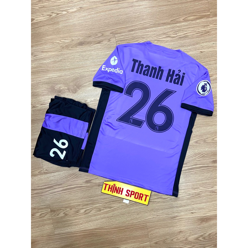 Áo bóng đá, đá banh Liverpool tay ngắn in tên số theo yêu cầu