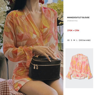 Áo sơ mi lụa Mango Auth giá sale