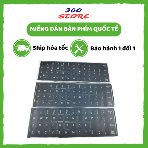 Miếng Dán Bàn Phím Quốc Tế Cho Laptop Nhật, Hàn,EU... Chất Liệu Cao Cấp - Hàng Tự Sản Xuất - Giá Mềm-Có hướng dẫn