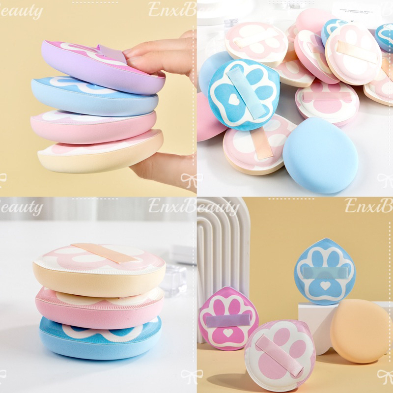 Mút Tán Trang Điểm BIG SIZE XL Kẹo Bông Hình Chân Mèo SOCIU