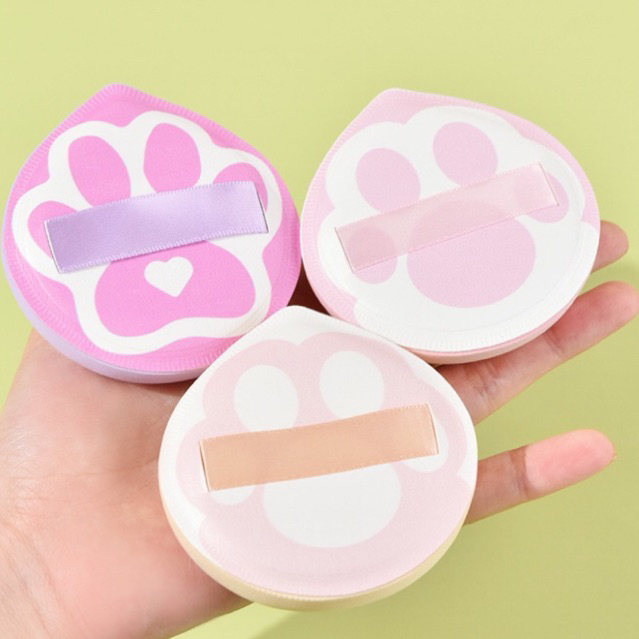 Mút Tán Trang Điểm BIG SIZE XL Kẹo Bông Hình Chân Mèo SOCIU