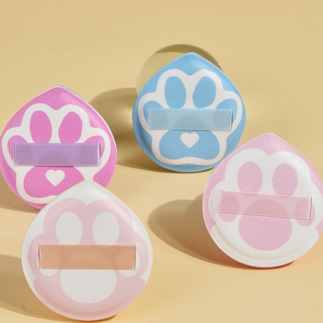 Mút Tán Trang Điểm BIG SIZE XL Kẹo Bông Hình Chân Mèo SOCIU