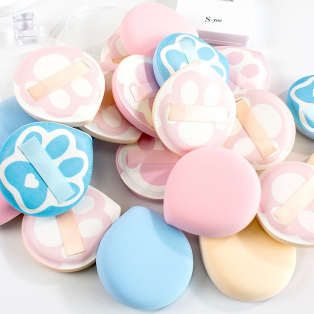 Mút Tán Trang Điểm BIG SIZE XL Kẹo Bông Hình Chân Mèo SOCIU