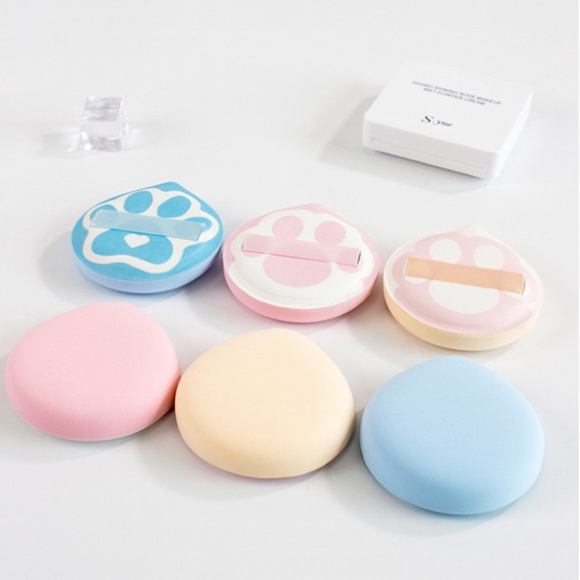 Mút Tán Trang Điểm BIG SIZE XL Kẹo Bông Hình Chân Mèo SOCIU