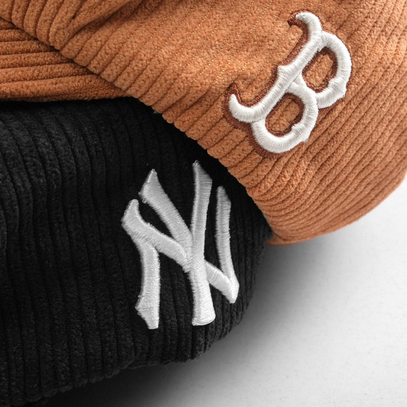 Mũ nồi MLB Corduroy Newsboycap Boston, mũ trái bí Meowist