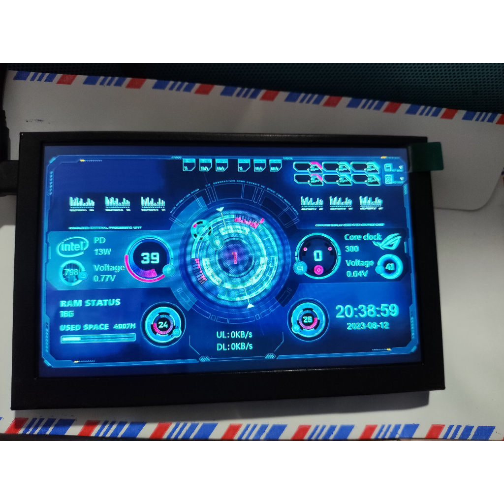 Màn hình 5 inch TURZX Turing Smart Screen hiển thị thông số PC không cần aida64 | BigBuy360 - bigbuy360.vn