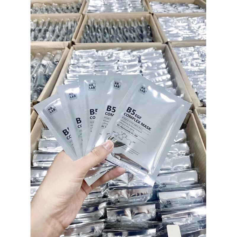Mặt Nạ Mask B5 kr.lab B5 Niacinamide EGF Complex Mask Giúp Cấp Ẩm Dưỡng Trắng Phục Hồi Da