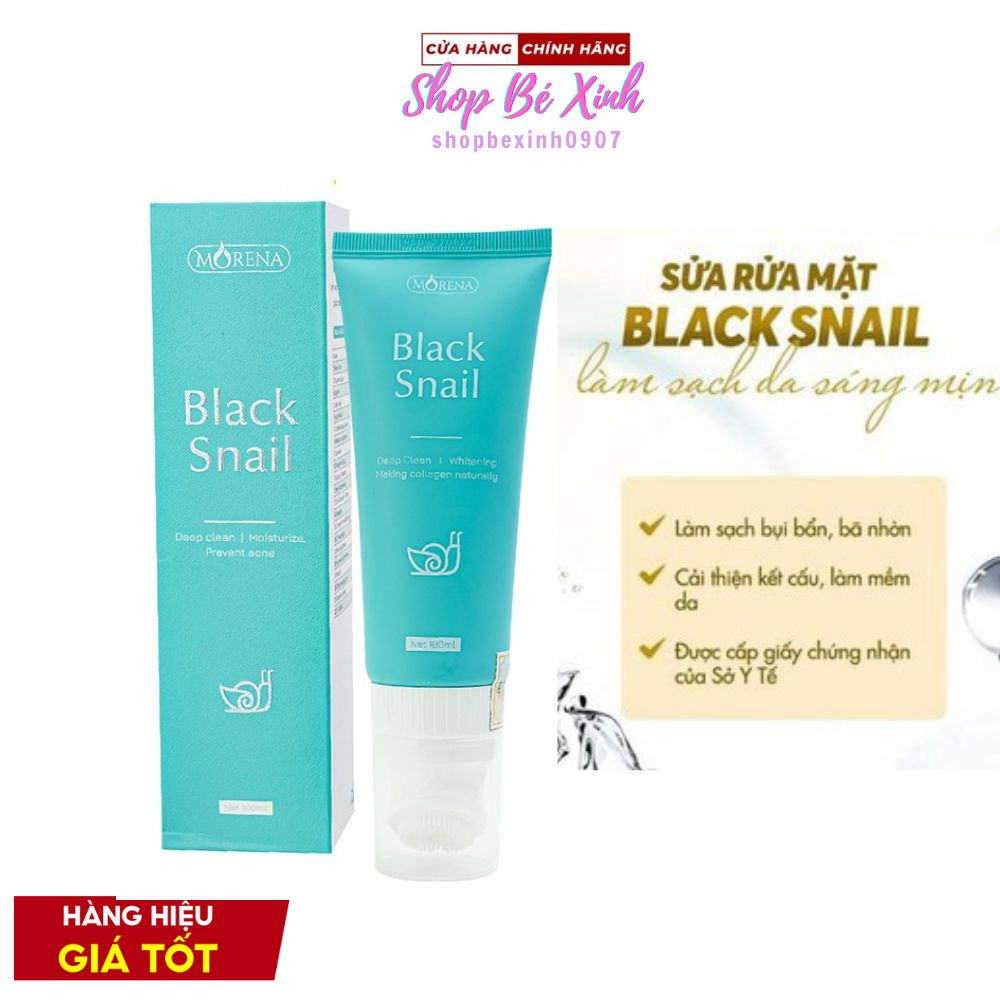 Sữa rửa mặt black snail huyền phi 100ml