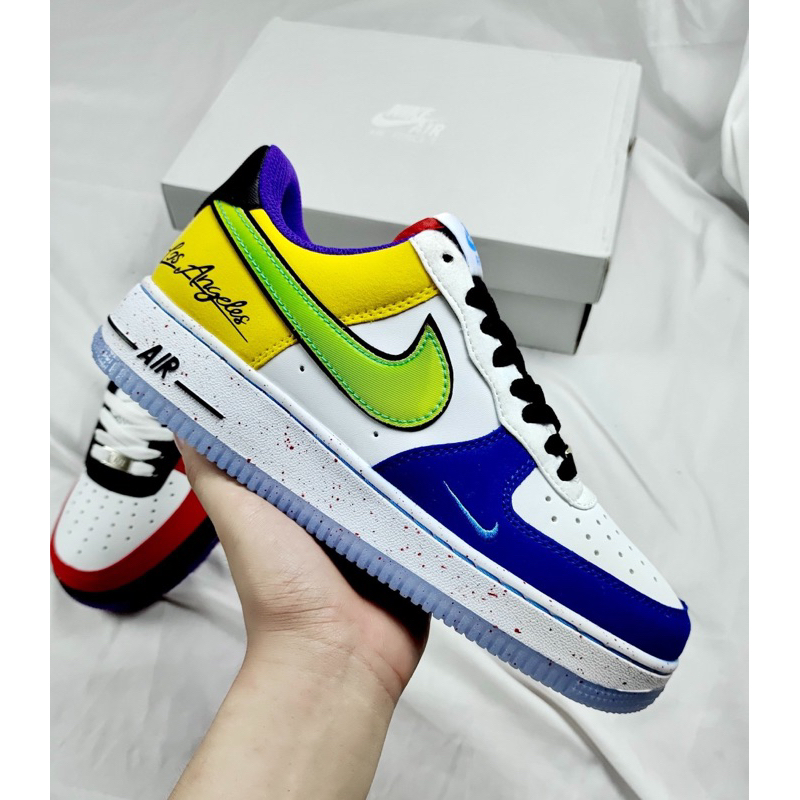 Giày Thể Thao Nike_Air Force 1 07 Lv8 What The La, Giày Sneaker Af1 7 Màu Nyc Cổ Thấp