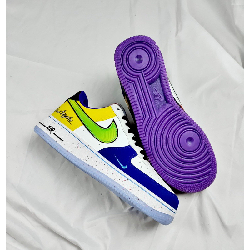 Giày Thể Thao Nike_Air Force 1 07 Lv8 What The La, Giày Sneaker Af1 7 Màu Nyc Cổ Thấp