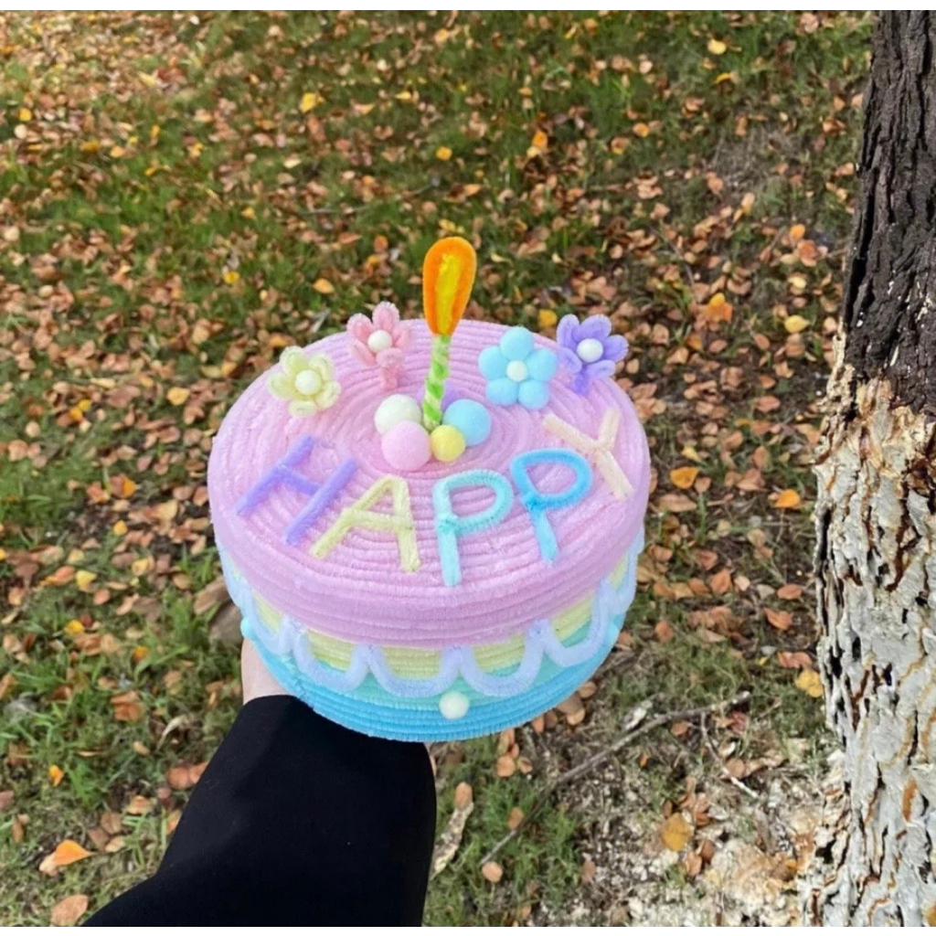 Bánh kem sinh nhật handmade làm từ nhung kẽm