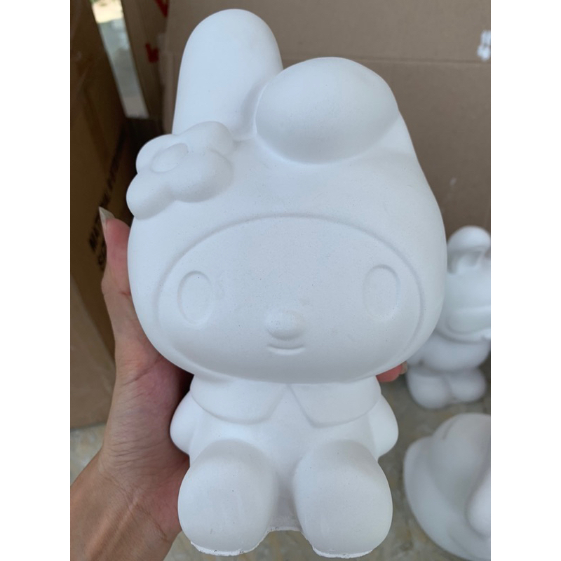 Tượng tô màu thạch cao hình melody size lớn XXL