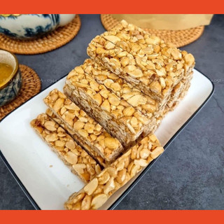 Kẹo lạc vừng ít ngọt, kẹo lạc trà xanh, đặc sản làng nguyễn thái bình