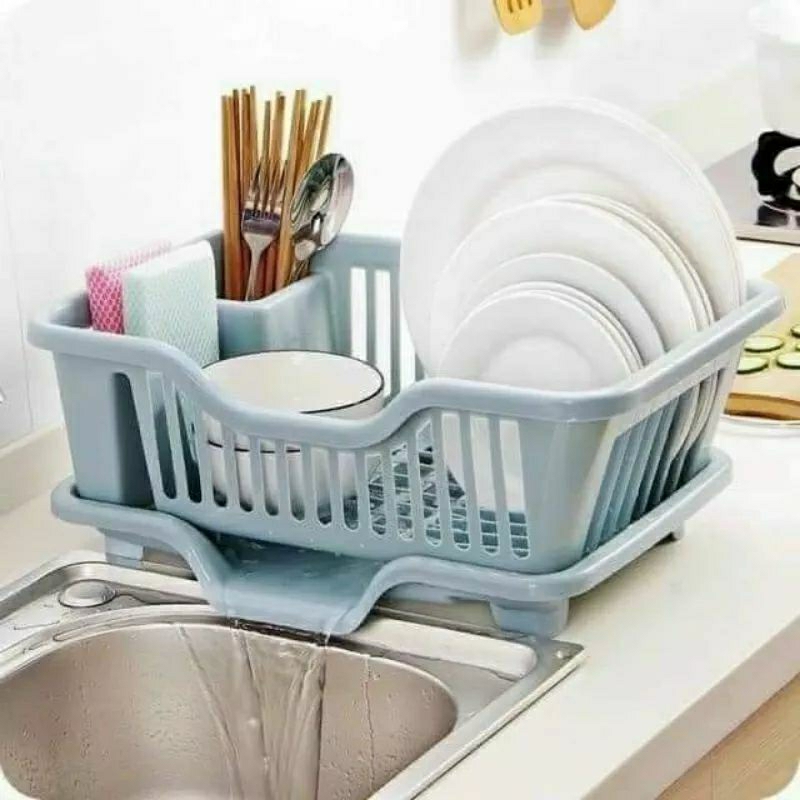 Rổ úp chén bát ly có khay thoát nước