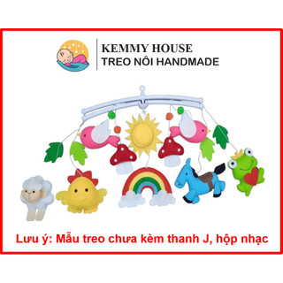 (MAY TAY THỦ CÔNG ) Mẫu treo nôi hoàng tử ếch kích thích thị giác cho bé