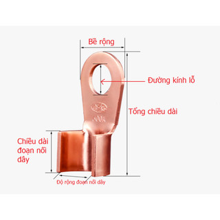 Cốt bấm nối dây điện (đầu cos)(Set 10 chiếc)