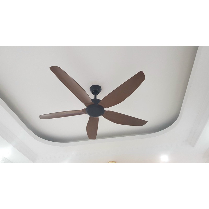 Quạt trần trang trí 5 cánh nhựa 1.42m, Động cơ DC LÕI ĐỒNG siêu êm, siêu mát 901