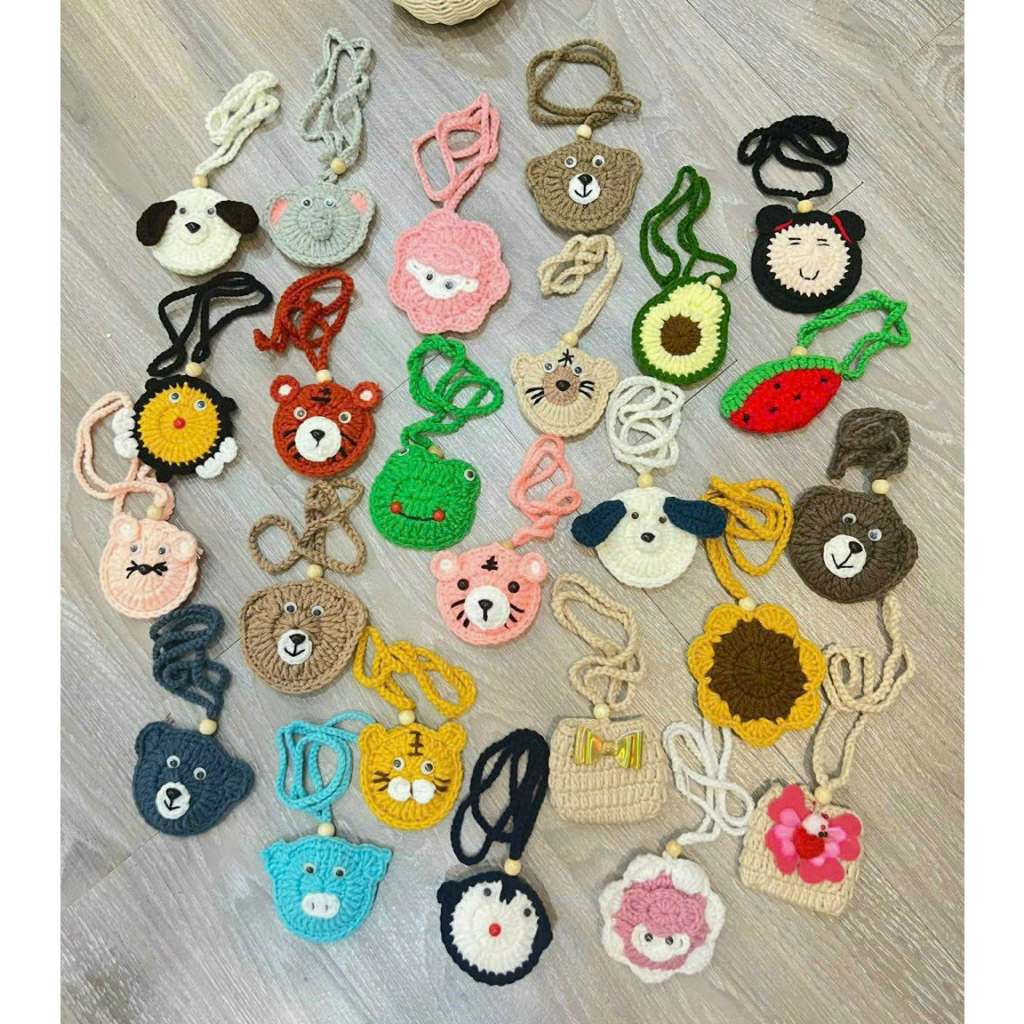 Túi đựng tỏi, túi LEN đựng tỏi  tránh vía cho bé yêu