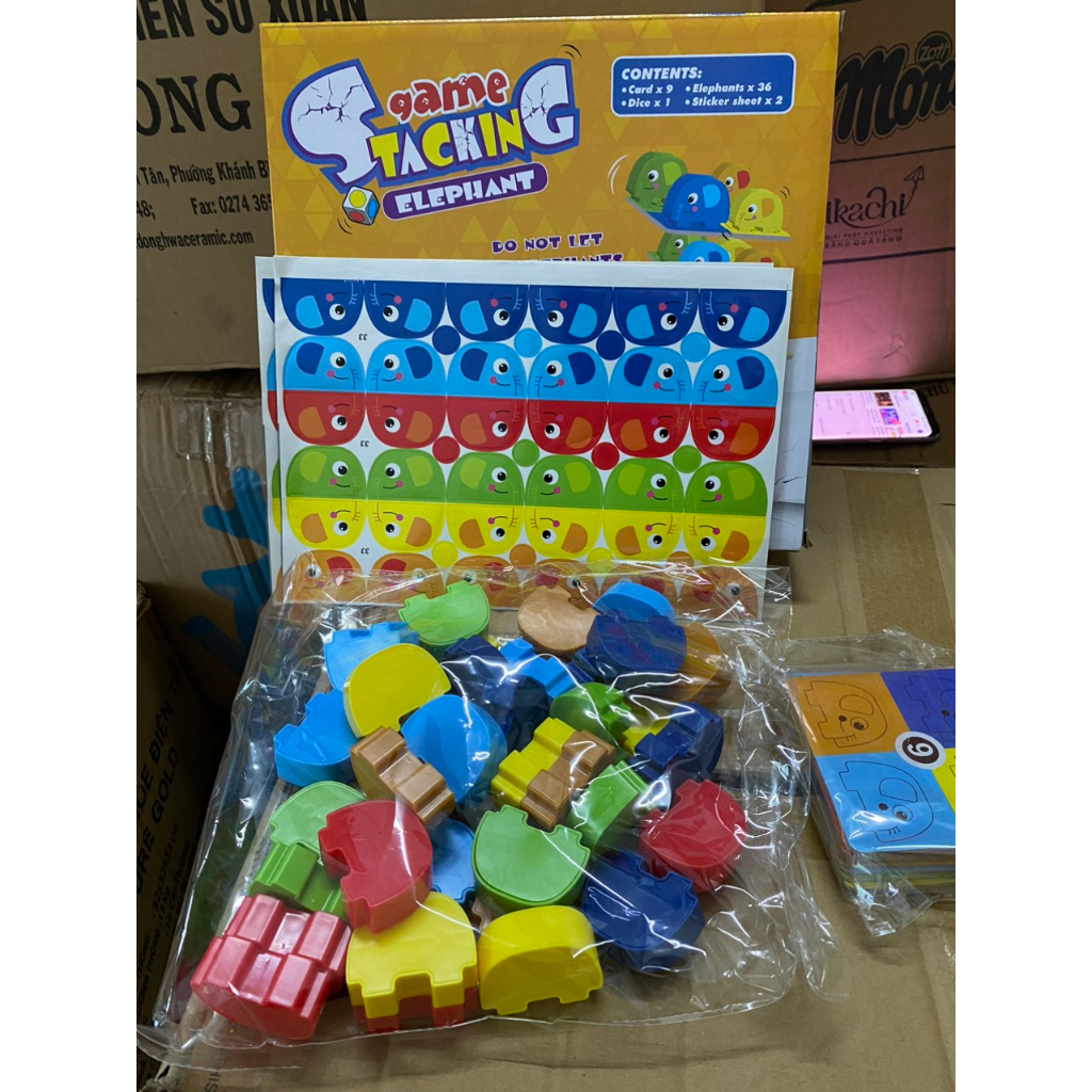 ĐỒ CHƠI THÁP CHỮ ALPHABET RÚT XẾP HÌNH QUÀ TẶNG SỮA ENFA