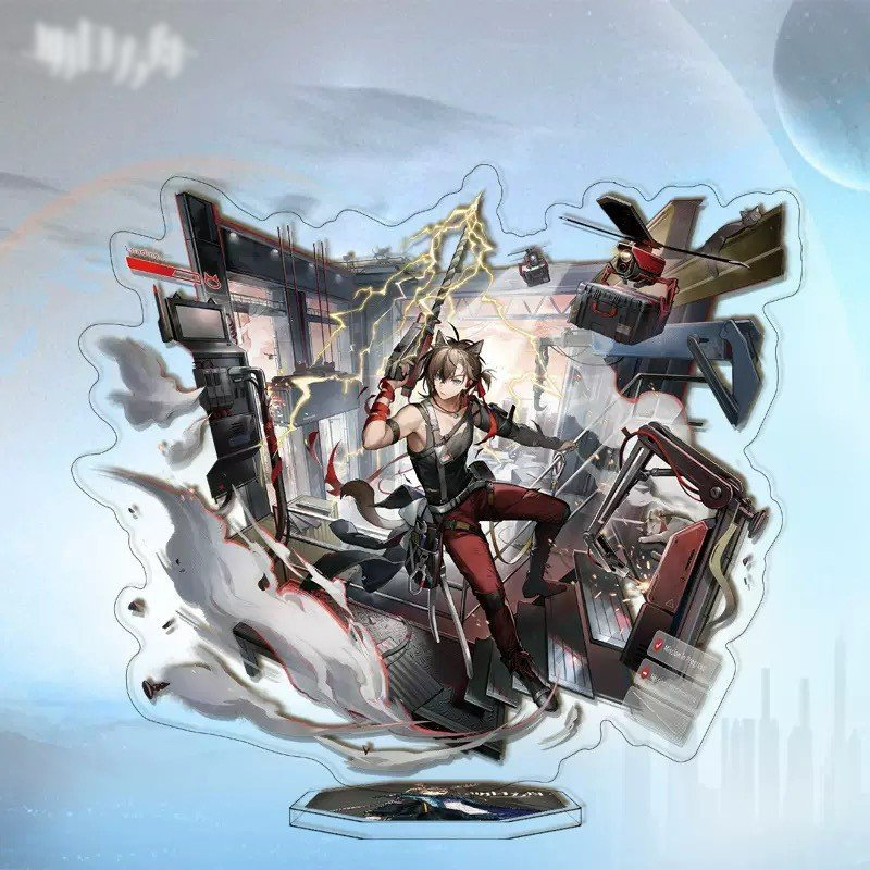 Mô hình nhân vật mica standee Arknights in hình anime chibi trang trí trưng bày