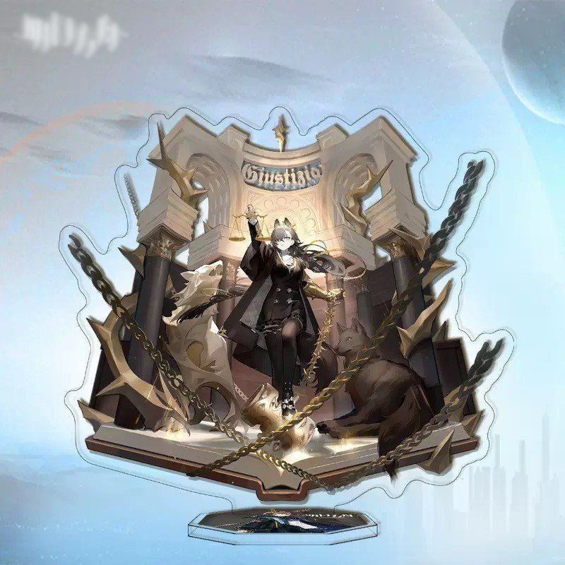 Mô hình nhân vật mica standee Arknights in hình anime chibi trang trí trưng bày