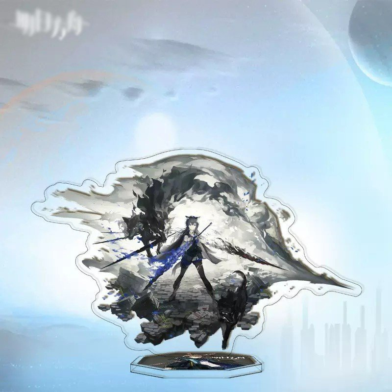 Mô hình nhân vật mica standee Arknights in hình anime chibi trang trí trưng bày