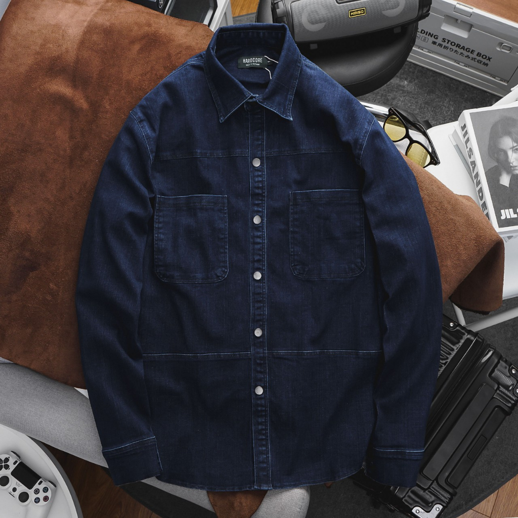 Big size - Áo khoác jean big size vải jean co giãn <130kg Big Men