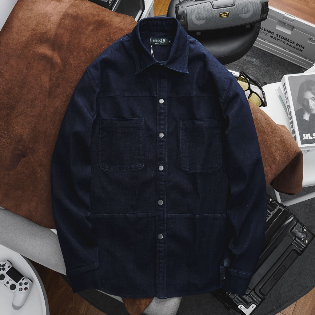 Big size - Áo khoác jean big size vải jean co giãn <130kg Big Men