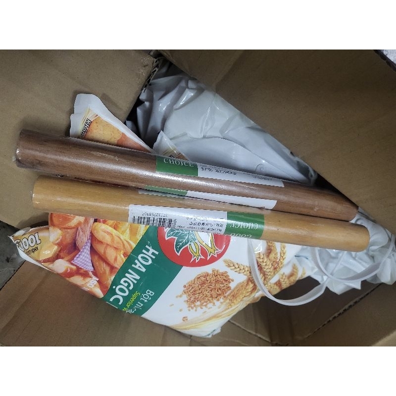 Cây lăn bột cán bột bằng gỗ size 28cm