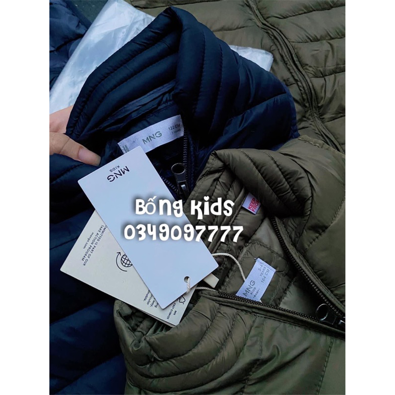 Áo Gile Phao Bé Trai Phao Mềm Basic Siêu Nhẹ MG