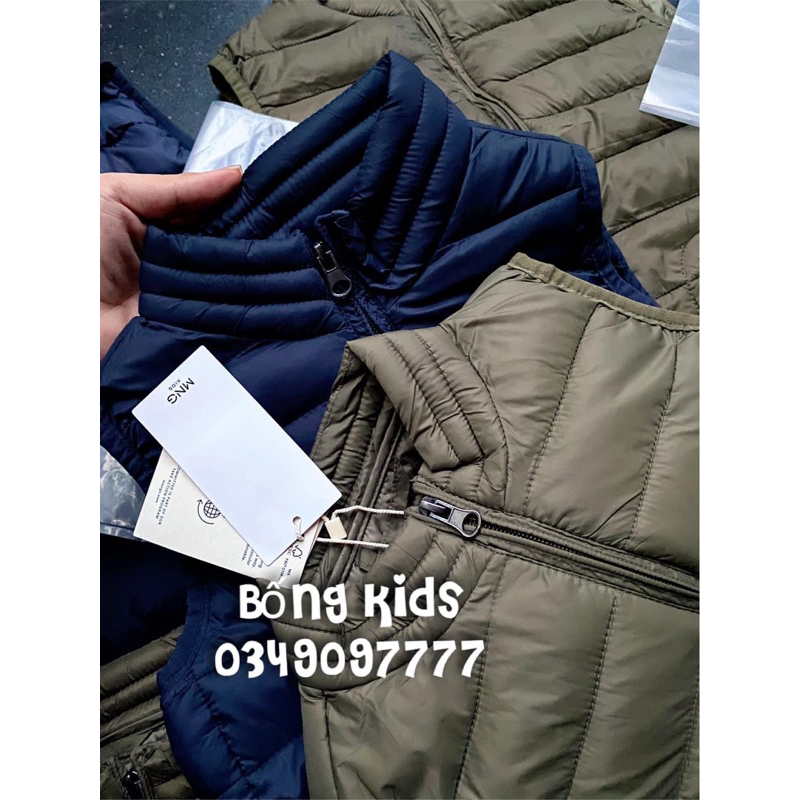 Áo Gile Phao Bé Trai Phao Mềm Basic Siêu Nhẹ MG
