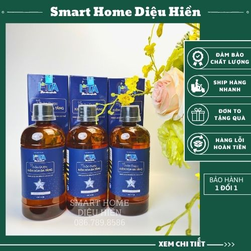 HTA THẢO DƯỢC KIỀM HÓA ĐA TẦNG - Thực phẩm bổ sung 640ml Mang lại sự cân bằng PH cho cơ thể.