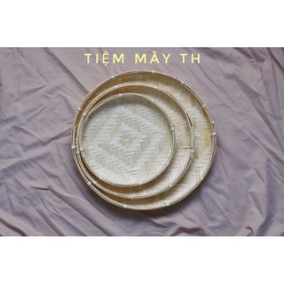 (Kho sỉ có hỏa tốc) Mẹt tre viền mây TIỆM MÂY TH