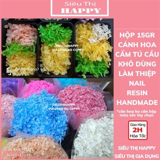 Hộp 15gr Hoa Cẩm Tú Cầu Khô, trang trí, làm thiệp, nail, resin, handmade