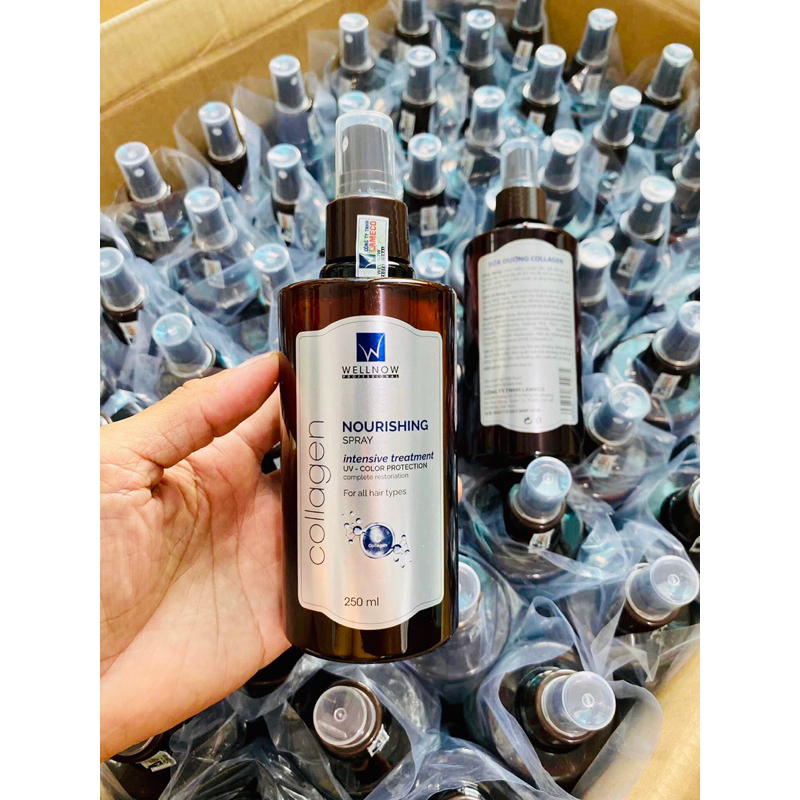 XỊT DƯỠNG TÓC COLLAGEN WELLNOW SIÊU THƠM VÀ MỀM MƯỢT 250ML
