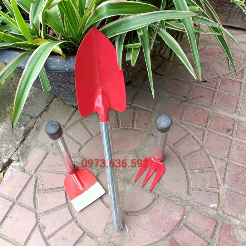 Dụng cụ làm vườn MiNi _ Bộ Dụng Cụ 3 Món  trồng bon'sai, xương rồng,sen đá....