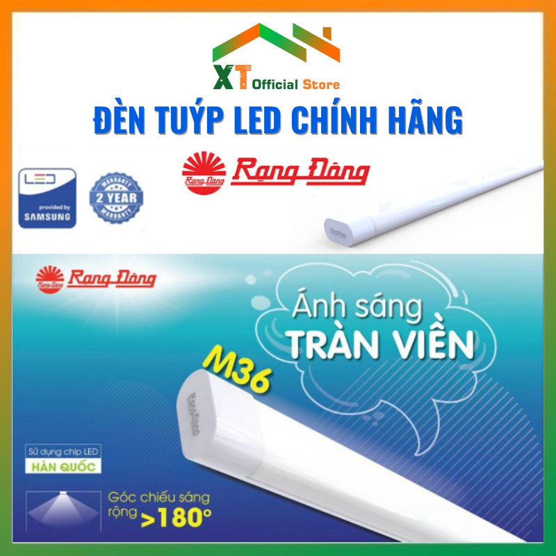 Đèn LED Bán Nguyệt Rạng Đông M36L 60/20W, M36L 120/40W, Tuýp LED Công Suất 60W C&T