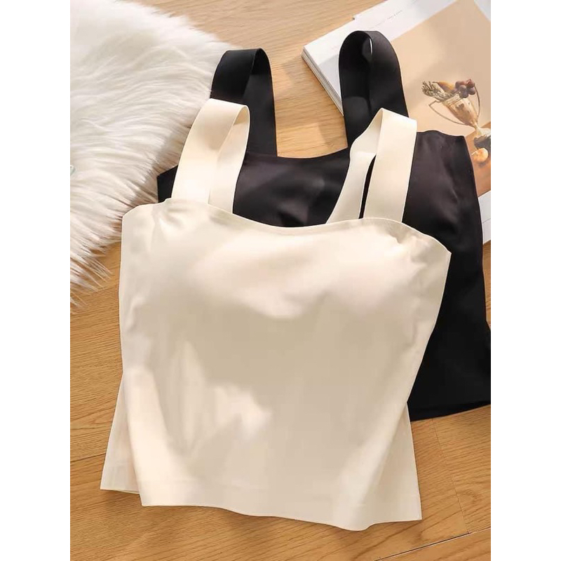 Áo bra su trơn bản to đệm dày , áo có đệm mút mặc bên trong vest…