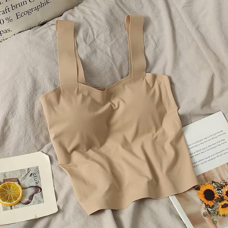 Áo bra su trơn bản to đệm dày , áo có đệm mút mặc bên trong vest…